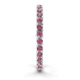 10kt White Gold Aelia Round Lab Diamond Tennis Bracelet (7 Ct. Tw.) left