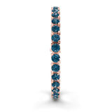 10kt Rose Gold Aelia Round Lab Diamond Tennis Bracelet (20 Ct. Tw.) left