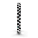 9ct White Gold Isidora Round Double Row Lab Diamond Tennis Bracelet (3 Ct. Tw.) left