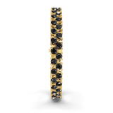 14kt Yellow Gold Isidora Round Double Row Lab Diamond Tennis Bracelet (4 Ct. Tw.) left