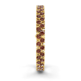10kt Yellow Gold Isidora Round Double Row Lab Diamond Tennis Bracelet (3 Ct. Tw.) left