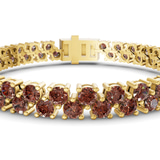 10kt Yellow Gold Isidora Round Double Row Lab Diamond Tennis Bracelet (3 Ct. Tw.) right