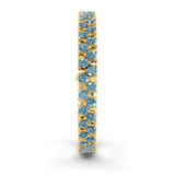 14kt Yellow Gold Isidora Round Double Row Lab Diamond Tennis Bracelet (4 Ct. Tw.) left