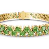 10kt Yellow Gold Isidora Round Double Row Lab Diamond Tennis Bracelet (3 Ct. Tw.) right