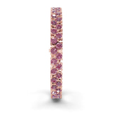10kt Rose Gold Isidora Round Double Row Lab Diamond Tennis Bracelet (3 Ct. Tw.) left