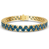 14kt Yellow Gold Isidora Round Double Row Lab Diamond Tennis Bracelet (4 Ct. Tw.) front image