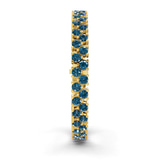 14kt Yellow Gold Isidora Round Double Row Lab Diamond Tennis Bracelet (4 Ct. Tw.) left