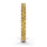 10kt Yellow Gold Isidora Round Double Row Lab Diamond Tennis Bracelet (3 Ct. Tw.) left