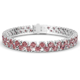 Platinum Isidora Round Double Row Lab Diamond Tennis Bracelet (4 Ct. Tw.) front image