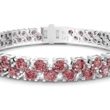 Platinum Isidora Round Double Row Lab Diamond Tennis Bracelet (4 Ct. Tw.) right