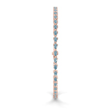 9ct Rose Gold Serene Pear Lab Diamond Tennis Bracelet (20 Ct. Tw.) standing product image one