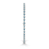 Platinum Serene Pear Lab Diamond Tennis Bracelet (20 Ct. Tw.) standing product image one