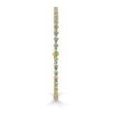 9ct Yellow Gold Serene Pear Lab Diamond Tennis Bracelet (3 Ct. Tw.) standing product image one