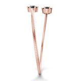 14ct Rose Gold Elora Flexi Lab Diamond Bangle Bracelet (1 Ct. Tw.) left