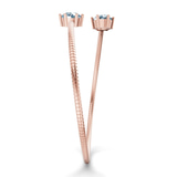 14kt Rose Gold Elora Flexi Lab Diamond Bangle Bracelet (4 Ct. Tw.) left