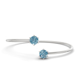 14kt White Gold Elora Flexi Lab Diamond Bangle Bracelet (1 Ct. Tw.) front image