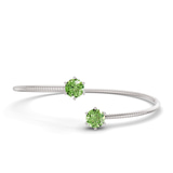14kt White Gold Elora Flexi Lab Diamond Bangle Bracelet (5 Ct. Tw.) front image