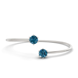 14kt White Gold Elora Flexi Lab Diamond Bangle Bracelet (1 Ct. Tw.) front image