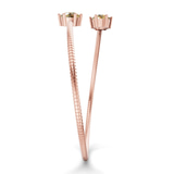 14kt Rose Gold Elora Flexi Lab Diamond Bangle Bracelet (2 Ct. Tw.) left