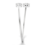 14kt White Gold Cleo Flexi Lab Diamond Bangle Bracelet (1 Ct. Tw.) left