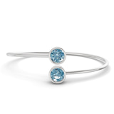 14kt White Gold Cleo Flexi Lab Diamond Bangle Bracelet (1 Ct. Tw.) front image