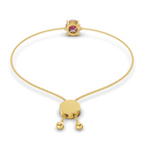 14ct Yellow Gold Paula Round Fashion Bracelet (3/4 Ct. Tw.) standing product image one