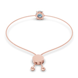 14ct Rose Gold Paula Round Fashion Bracelet (3/4 Ct. Tw.) standing product image one