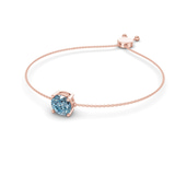 14ct Rose Gold Paula Round Fashion Bracelet (3/4 Ct. Tw.) side right image one