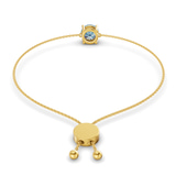14ct Yellow Gold Paula Round Fashion Bracelet (3/4 Ct. Tw.) standing product image one