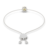 14ct White Gold Paula Round Fashion Bracelet (2 Ct. Tw.) standing product image one