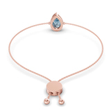 14kt Rose Gold Michelle Pear Fashion Bracelet (3/4 Ct. Tw.) left
