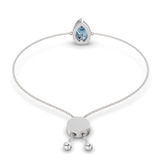 14kt White Gold Michelle Pear Fashion Bracelet (3/4 Ct. Tw.) left
