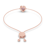 14kt Rose Gold Kyra Heart Fashion Bracelet (3/4 Ct. Tw.) standing product image one