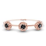 14kt Rose Gold Spiral Eleve Round Lab Diamond openable bracelet (1 Ct. Tw.) front image