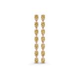 10kt Rose Gold Digitalis Fashion Lab Diamond Dangle Earrings (4 Ct. Tw.) front image