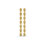 10kt Yellow Gold Digitalis Fashion Lab Diamond Dangle Earrings (4 Ct. Tw.) front image