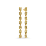 10kt Yellow Gold Digitalis Fashion Lab Diamond Dangle Earrings (4 Ct. Tw.) standing product image one