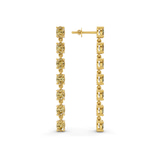 10kt Yellow Gold Digitalis Fashion Lab Diamond Dangle Earrings (4 Ct. Tw.) side right image one