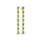 10kt Yellow Gold Digitalis Fashion Lab Diamond Dangle Earrings (1 Ct. Tw.) standing product image one