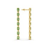 10kt Yellow Gold Digitalis Fashion Lab Diamond Dangle Earrings (1 Ct. Tw.) side right image one