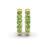 10kt Yellow Gold Sirena Round Lab Diamond Hoop Earrings (1 Ct. Tw.) side right image one