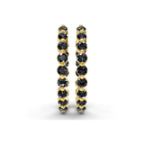 14kt Yellow Gold Rylee Round Lab Diamond Hoop Earrings (1 Ct. Tw.) right
