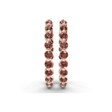 9ct Rose Gold Rylee Round Lab Diamond Hoop Earrings (1 Ct. Tw.) right