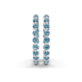 10kt White Gold Rylee Round Lab Diamond Hoop Earrings (1 Ct. Tw.) right