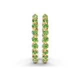 10kt Yellow Gold Rylee Round Lab Diamond Hoop Earrings (1 Ct. Tw.) right