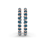 9ct Rose Gold Rylee Round Lab Diamond Hoop Earrings (1 Ct. Tw.) right