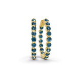 14kt Yellow Gold Rylee Round Lab Diamond Hoop Earrings (1 Ct. Tw.) front image