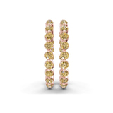 9ct Rose Gold Rylee Round Lab Diamond Hoop Earrings (7 Ct. Tw.) right