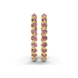 10kt Yellow Gold Rylee Round Lab Diamond Hoop Earrings (1 Ct. Tw.) right