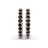 9ct Rose Gold Isla Round Lab Diamond Hoop Earrings (1 Ct. Tw.) right
